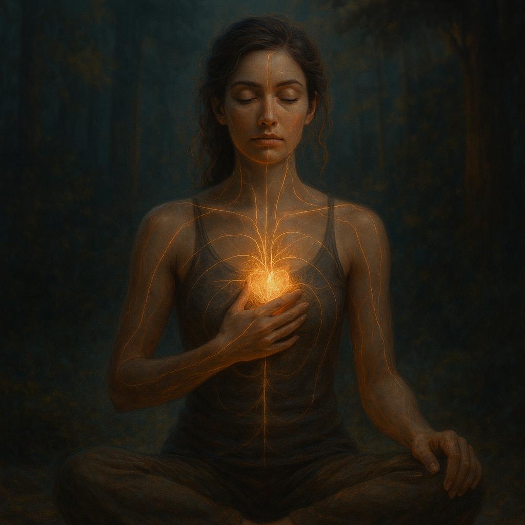 A guided spiritual healing session at Shiv Jyot