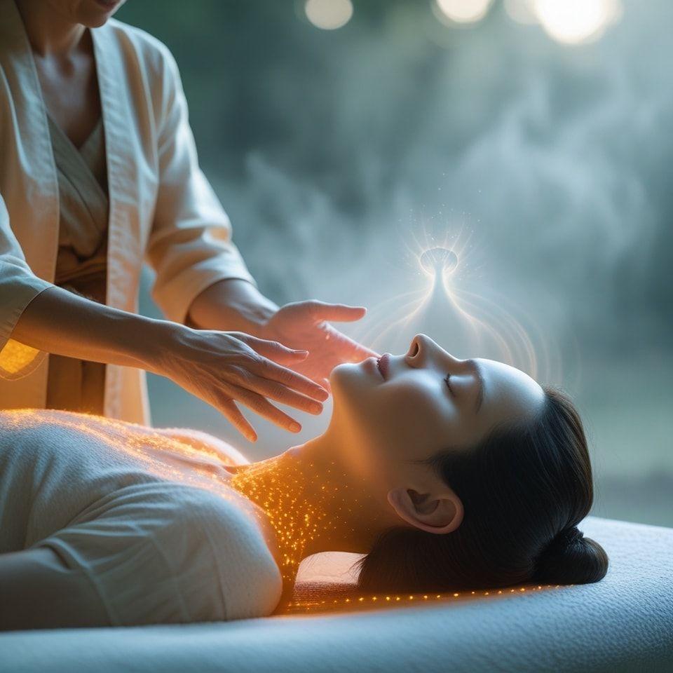 A peaceful meditation moment at Shiv Jyot